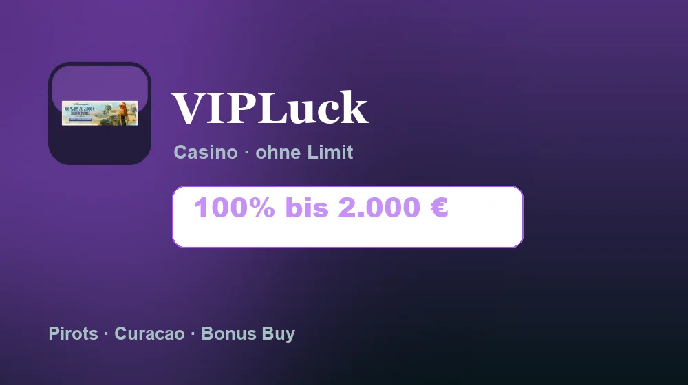 Screenshot von VIPLuck Casino